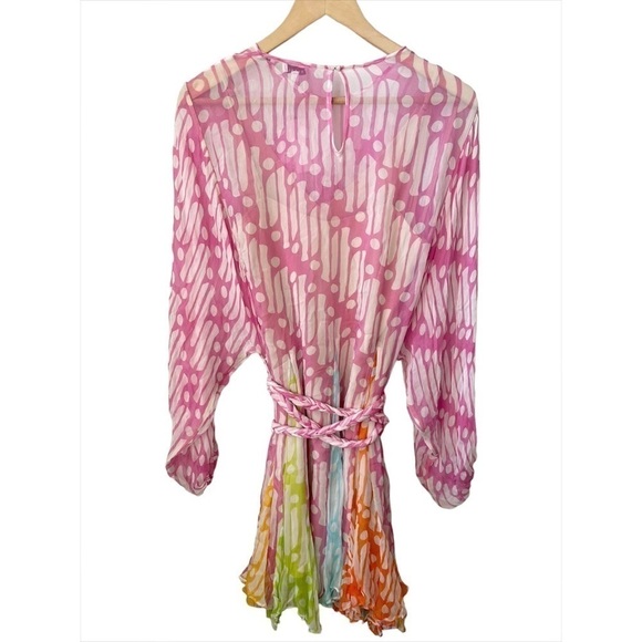 RHODE Ella Printed Crinkle Chiffon Mini Dress - Picture 6 of 11